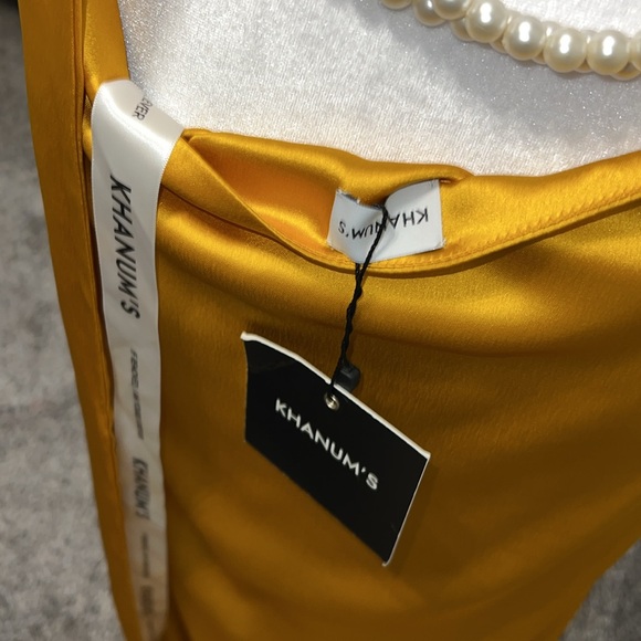 Khanums x REVOLVE Kara Pearl Trim Maxi Dress in Yellow - Picture 14 of 14